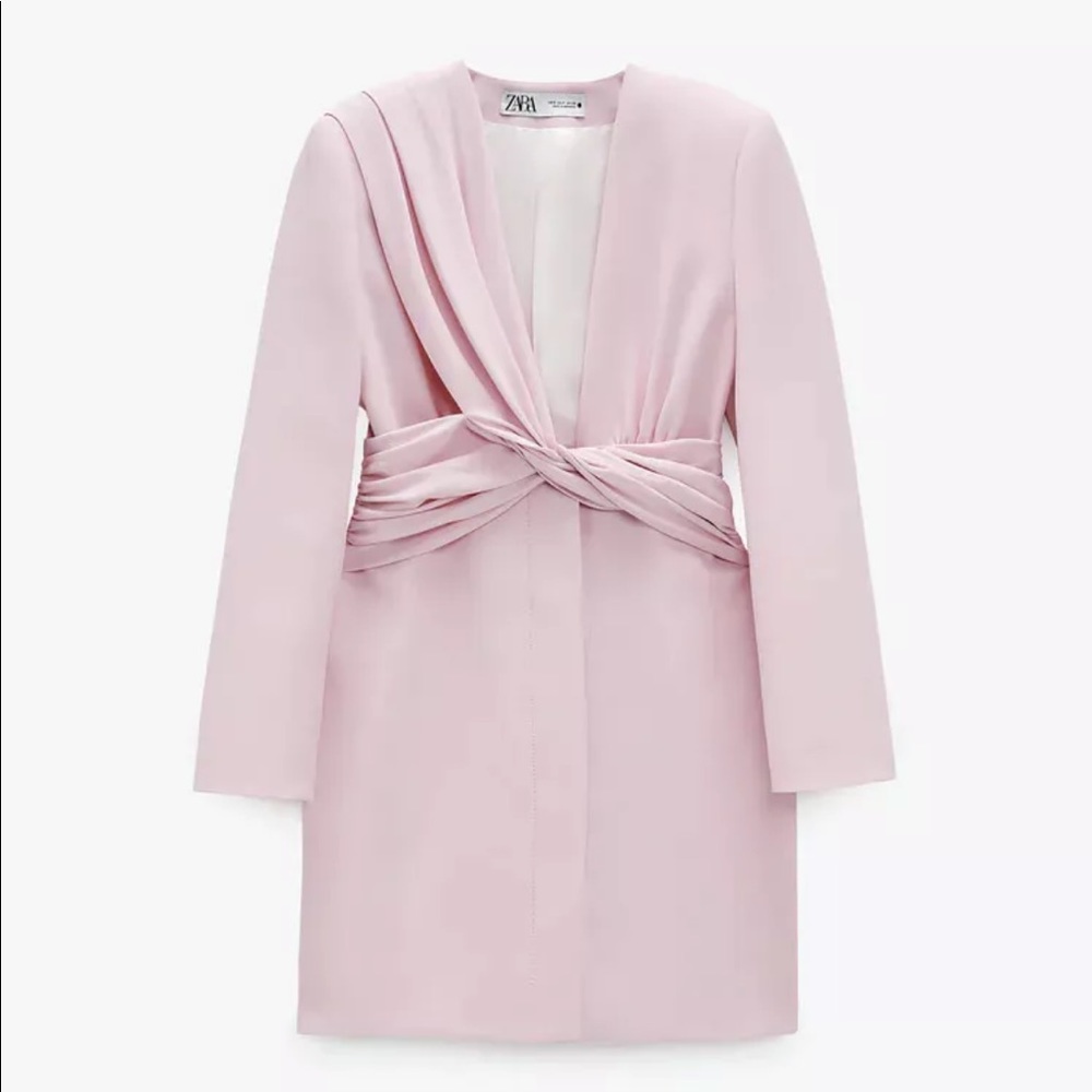 ZARA Baby Pink Blazer Dress